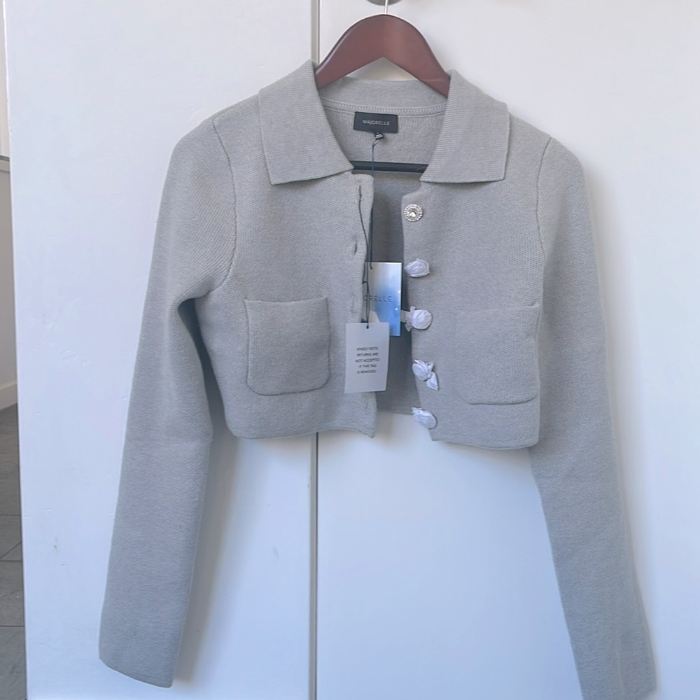 NWT Majorelle Solveig Cardigan in Heather Grey, size XS - Picture 6 of 7